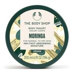 The Body Shop Vegan Body Yogurt Moringa Cream, 200 ML - For Normal To Dry Skin | Instant 48 Hr Moisture