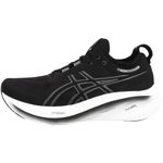 ASICS Gel Nimbus 26 Running Shoe Mens Road Shoes Black/Grey 10.5 (46)