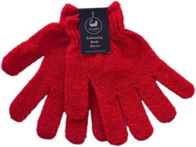 Eco Bath London Exfoliating Body Gloves - Exfoliating Bath Gloves for Shower, Massage, and Body Scrubs, Dead Skin Cell Remover for Smooth, Radiant Skin, One Size