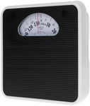 ADLER AD 8179 Mechanical Bathroom Scales - Body Weight - Analogue Fitness Scales - 136 kg Capacity - Sturdy Metal Casing - Non-Slip Surface - Easy to Read - Calibrated with One Button