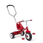 Radio Flyer Deluxe Steer and Stroll Trike, Red Large