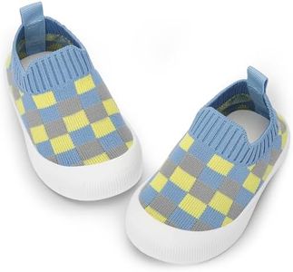 BACSAC Baby Shoes Toddler Shoes Boys Girls Infant Sock Shoes Lightweight Breathable Walking Baby Shoes 6-36 Months Blue,2-3 Years