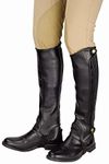 Tuffrider Grippy Grain Half Chaps Xlarge Black