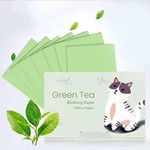 QOZARY 100pcs personal face oil blotting paper bamboo charcoal oil absorbing sheets natural green tea oil absorbent paper