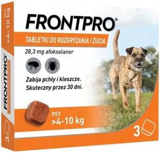 FRONTPRO Flea and Tick Tablets for Dog (4-10 kg) - 3X 28 3mg