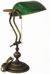 Ministerial Green Glass Brass Table