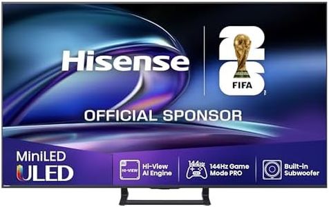 Hisense 50E89Q Fernseher, 50 Zoll (126cm), 4K ULED Mini LED, Smart TV, 144Hz Game Mode PRO, Hi-View AI Engine, AI Smoothmotion, Built-in Subwoofer, Dolby Vision.Atmos, Filmmaker Mode, Hi-Concerto