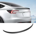 BASENOR 2024 Spoiler for Tesla Model 3 OEM Rear Spoiler Wing Performance Rear Trunk Lip Model 3 Accessories Highland Matte Carbon Fiber Gen 2