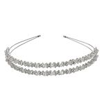 Crystal Headpiece Girls Headbands Bridal Hair Pieces Rhinestone Headband Double-Layer Rhinestone Hair Hoop Metal Hairband Wedding Hair Band Women Headband Bridal Head Miss