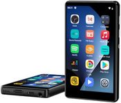 MP3 Player with Bluetooth and WiFi, SWOFY 80GB 4.0" Music Player with Spotify, Amazon Music, 1080P Android MP4 Player with Pandora, YT Music, Deezer, Family Link, FM Radio, up to 1TB Black
