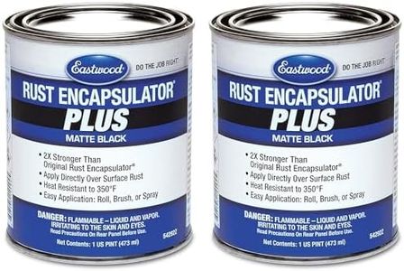 Eastwood Matte Black Rust Encapsulator Plus | Long Lasting Durable Finish 1 Coat Maximum Rust Protection | Heat Resistance up to 350 degrees Fahrenheit | Matte Black | Pint 2 Pack