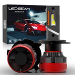 LEDBeam LED MX 120W Automotive Grade 7035 Chip 22000Lm 6000k White Car headlight bulb (12V,120W/2bulbs) (H4/H19)