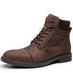 Men's Casual Combat Boots Motorcycle Chukka Oxfords Ankle Dress Boots