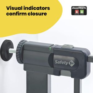 Safety 1st Metal Baby Gate – Black Child Safety Barrier