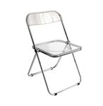 Inspirer Studio Contemporary Bauhaus Style Transparent Folding Chair (Clear)