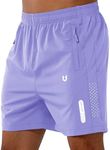 NORTHYARD Men's Athletic Running Shorts Quick Dry Workout Shorts 7"/ 5"/ 9" Lightweight Sports Gym Basketball Tennis Hiking Exercise VIOLET-5inch 4XL