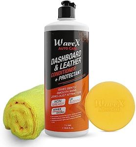 Wavex Dashboard Polish and Leather Conditioner + Protectant (1L) Car Dashboard Polish | Car Polish for Interior Plastic, Leather, Vinyl & Rubber | Dashboard Polish that Protects, Shines & Conditions