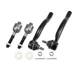 X AUTOHAUX Front Inner Outer Tie Rod End Links Kit Suspension Steering Part EV80210 ES80287 ES80288 for Honda Accord 2003-2007 for Acura TSX 2004-2008