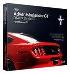 Franzis 55111 Ford Mustang GT Advent Calendar Race Red, Model Kit in Scale 1:24, Includes Sound Module and 52-Page Accompaniment Book