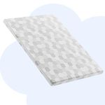 ELFXROS Waterproof Pack and Play Mattress Pad, Memory Foam Pack N Play Mattresses Topper, Breathable Baby Playpen Mattresses, Playard Mattress for Pack and Play - Removable Washable Cover, 38"x26"x1"