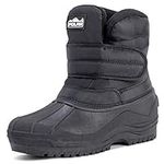 Polar Mens Nylon Snow Hiking Thermal Outdoor Single Strap Stable Mucker Boots - Black - UK10/EU44 - YC0424