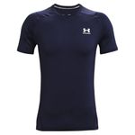 Under Armour Men's UA HG Armour Fitted SS, Lightweight Mens' Running Top, Breathable and Quick-Drying Compression Top