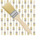 Kurtzy 48 Pack 1.5 Inch/3.81cm Chip Paint Brushes - Professional Wooden Handle Paint brush Set for Paint, Stains, Varnishes, Glues and Home DIY