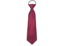 Elastic Boys Neck Tie, Child Kids School Boys Tie Soft Polyester For Formal Wear, Weddings, Prom, Celebration, parties (Burgundy)