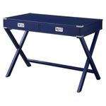 Acme Furniture Amenia Writing Desk, Navy Blue Finish