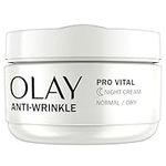 Olay Anti-Wrinkle Pro Vital Night Cream, Helps Visibly Reduce Fine Lines & Wrinkles, For Mature Skin,50ml