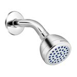 Johnson Myst Overhead Shower with Shower Arm | ABS Rain Flow Rotating 66mm long & 65.4mm wide rounded shower head with 129mm long shower arm| 1-Year Warranty (S0213CAMZ - Chrome)