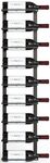 The Rack Co. Wall Series - Double Frame Wall Mount Wine Bottle Rack (9 Bottles) + Free Wine Bottle Opener Corkscrew