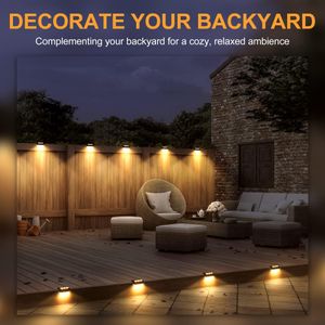 Solpex Solar Step Lights, 16-Pack Outdoor LED Pathway Lighting