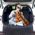 HNCPSY SUV Cargo Liner for Dogs,Pet Dog Cargo Cover Mat with Bumper Flap Protector, Dog Car Seat Cover Waterproof Nonslip Mat Large Size Universal Fit