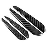 Car Door Bumper Protector, 4pcs Car Door Protectors Edge Guards, Carbon Fiber Car Door Protector Strips Universal Anti-Collision Front and Rear Car Door Bumper Protector Trim