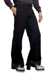 Dreamgirl 9605 70s Men's Disco Pants Costume, Black, Large