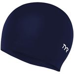 TYR Mens Black Swim-caps, Navy