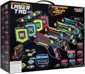 Squad Hero Rechargeable Laser Tag 360° Sensors + LCDs, 4 Set - Gift Ideas for Kids Teens and Adults Boys & Girls Family Fun - Cool Teenage Christmas Group Activity - Teen Gifts Ages 8+ Year Old Boy