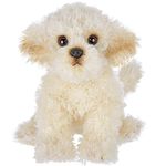 Bearington White Dog 13 Inch White Dog Stuffed Animal - Labradoodle Stuffed Animal - Maltipoo Stuffed Animals