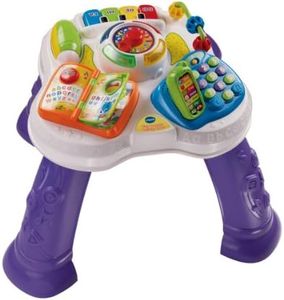 VTech Play and Learn Baby Activity Table, Baby Play Centre, Educational Musical Toy with Shape Sorting, Sound Toy with Music Styles for Babies and Toddlers From 6 Months+, Purple,135 x 490 x 410 mm