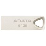 ADATA UV210 64GB Metallic Style Capless Water Resistant Dust Resistant Impact Resistant USB Flash Drive, Gold (AUV210-64G-RGD)