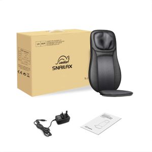Snailax Shiatsu Back Massager – Deep Kneading Heat Therapy