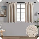 MRTREES Beige Blackout Curtains Kit