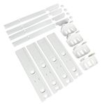 Integrated Fridge Door Sliders: Integrated Fridge Door Slider Kit with Brackets, Clips, Universal Fridge Mounting Kit for Built In Fridges, Attaching to Fridge Doors, Set by Tarrapu