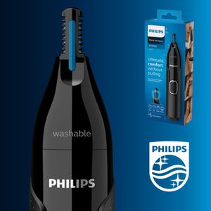 Philips 5000 Nose, Ear & Eyebrow Trimmer – Battery Operated, Black