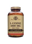 Solgar L-Lysine 1000 mg - Food Supplement, Pack of 250 Tablets - Premium Amino Acid Range - Vegan, Gluten Free