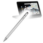 BoxWave Stylus Pen Compatible with Dell Chromebook 11 2-in-1 3100 (P30T) - AccuPoint Active Stylus, Electronic Stylus with Ultra Fine Tip - Metallic Silver