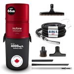 Central Vacuum Broan-Nutone by Drainvac 550 Air Watts - Central Vacuum System with Standard Tool Set Accessories for Cleaning Floors or Any Surfaces - Anti-Vibration, Powerful Suction - Made in Canada