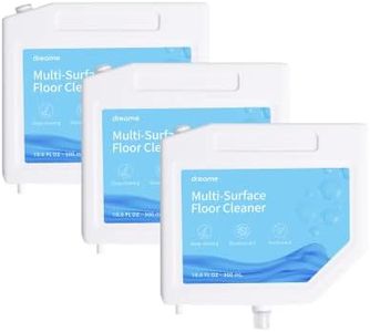 Solution de nettoyage Dreame, liquide adapté à tous les sols durs tels que le bois, le carrelage et le marbre pour l'aspirateur Dreame L10s Ultra, à insérer dans la station de recharge, 300ml x 3 Pcs