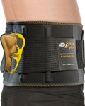 MEDiBrace PLUS Back Support Belt Back Brace with Ergonomic Lumbar Pad - Lower Back Pain Relief for Men and Women - Medical Grade Orthopaedic Waist Compression for Sciatica or bad Posture (X-Large)